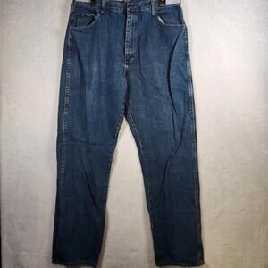 Red Kap Blue Denim Work Jeans Size‎ 38x36 Cotton